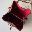 Louis Vuitton Damier Ebene Canvas NeoNoe MM Bucket Bag N40214 Cherry Berry