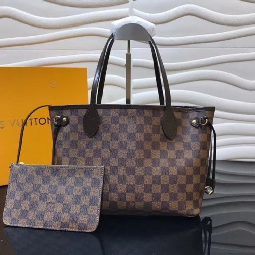 Louis Vuitton Damier Ebene Canvas Neverfull PM tote N41359 N51109