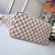 Louis Vuitton Damier Azur Canvas Neverfull MM Tote N41361 N51107 Beige