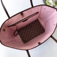 Louis Vuitton Damier Ebene Canvas Neverfull MM Tote N41603 Rose Ballerine Pink