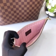 Louis Vuitton Damier Ebene Canvas Neverfull MM Tote N41603 Rose Ballerine Pink