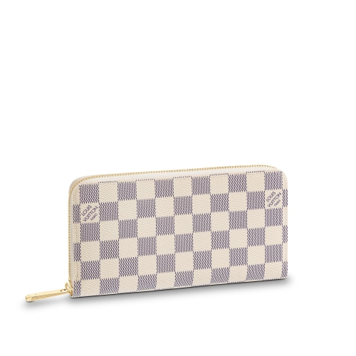 Louis Vuitton Zippy Wallet Damier Azur - Women - Small Leather Goods N41660 Louis Vuitton Zippy Wallet Damier Azur - Women - Small Leather Goods N41660