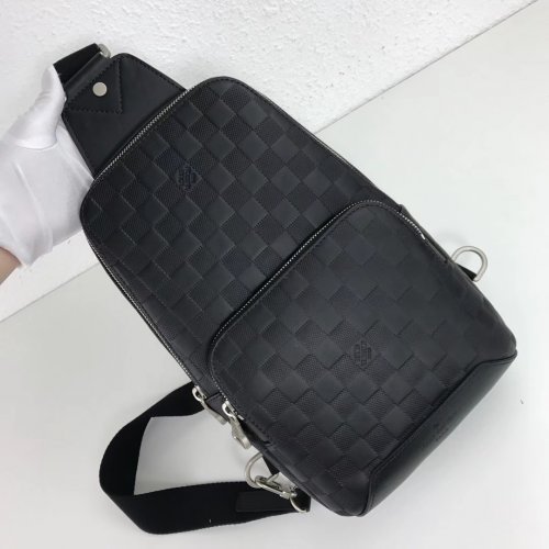 Louis Vuitton Damier Infini Cowhide Leather Men Avenue Sling Bag N41720 Louis Vuitton Damier Infini Cowhide Leather Men Avenue Sling Bag N41720