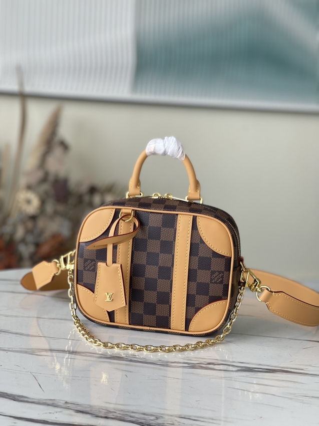 Louis Vuitton Valisette Souple BB Damier Ebene in Natural - Women - Handbags N50065