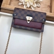 Louis Vuitton Damier Ebene Canvas Vavin Chain Wallet N60222 Ebène