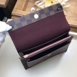 Louis Vuitton Damier Ebene Canvas Vavin Chain Wallet N60222 Ebène