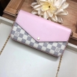 Louis Vuitton Damier Azur Canvas Pochette Felicie N60235 Eau de Rose Pink