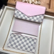 Louis Vuitton Damier Azur Canvas Pochette Felicie N60235 Eau de Rose Pink