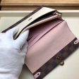 Louis Vuitton Damier Ebene Canvas Vavin Chain Wallet N60237 Creme