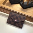 Louis Vuitton Women's Wallet in Damier Canvas Leather Victorine N61700