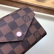 Louis Vuitton Women's Wallet in Damier Canvas Leather Victorine N61700