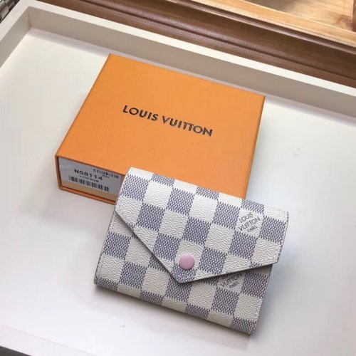 Louis Vuitton Victorine Wallet Damier Azur - Women - Small Leather Goods N64022