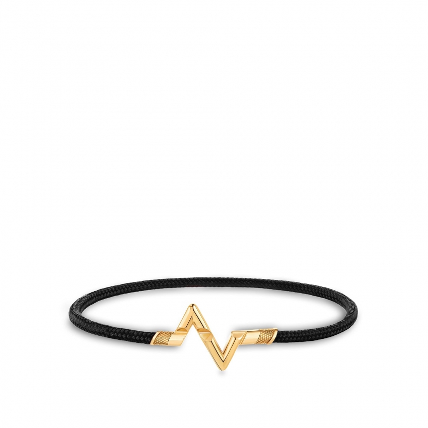 Louis Vuitton LV Volt Upside Down Play Small Bracelet, Yellow Gold - Women - Jewelry Q05377