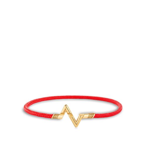 Louis Vuitton LV Volt Upside Down Play Small Bracelet, Yellow Gold - Women - Jewelry Q05395