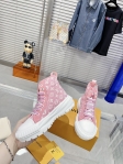 Louis Vuitton Lv Squad Sneaker Boot in Rose Clair Pink - Women Shoes 1A9S12