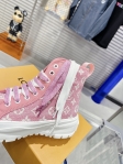 Louis Vuitton Lv Squad Sneaker Boot in Rose Clair Pink - Women Shoes 1A9S12