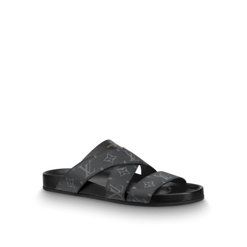 Louis Vuitton MIRABEAU MULE in Black - Men Shoes 1A4UA0