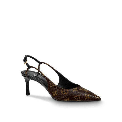 Louis Vuitton Cherie Slingback Pump in Black - Shoes 1A5BPP