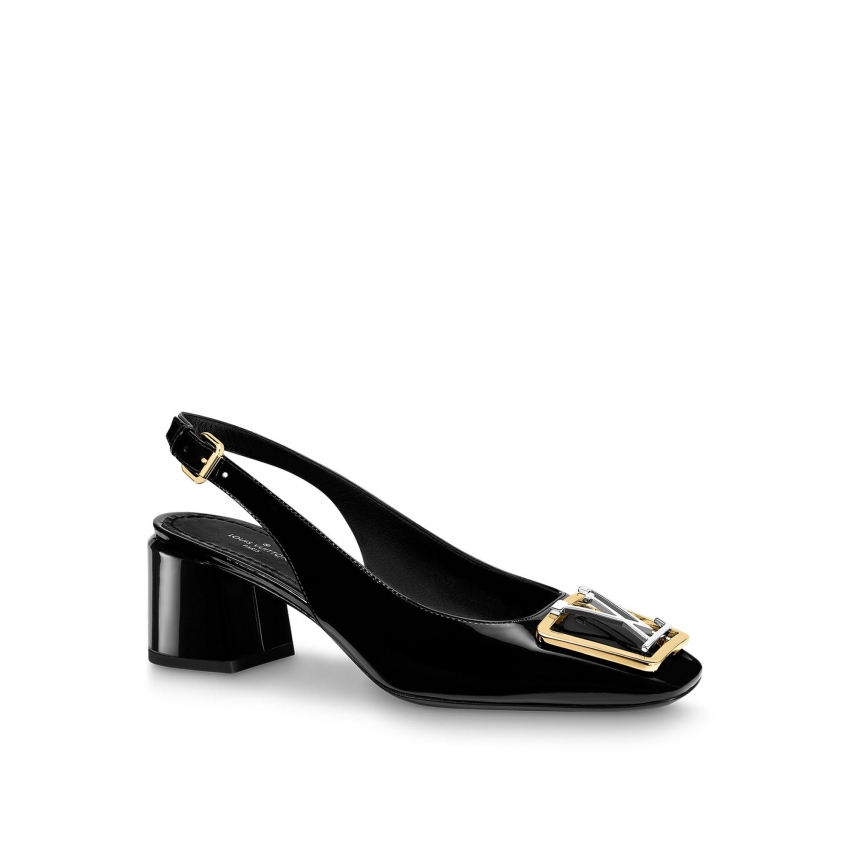 Louis Vuitton Madeleine Slingback Pump in Black - Shoes 1A646Z
