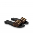 Louis Vuitton Lock it Flat Mule in Brown - Shoes 1A64MN