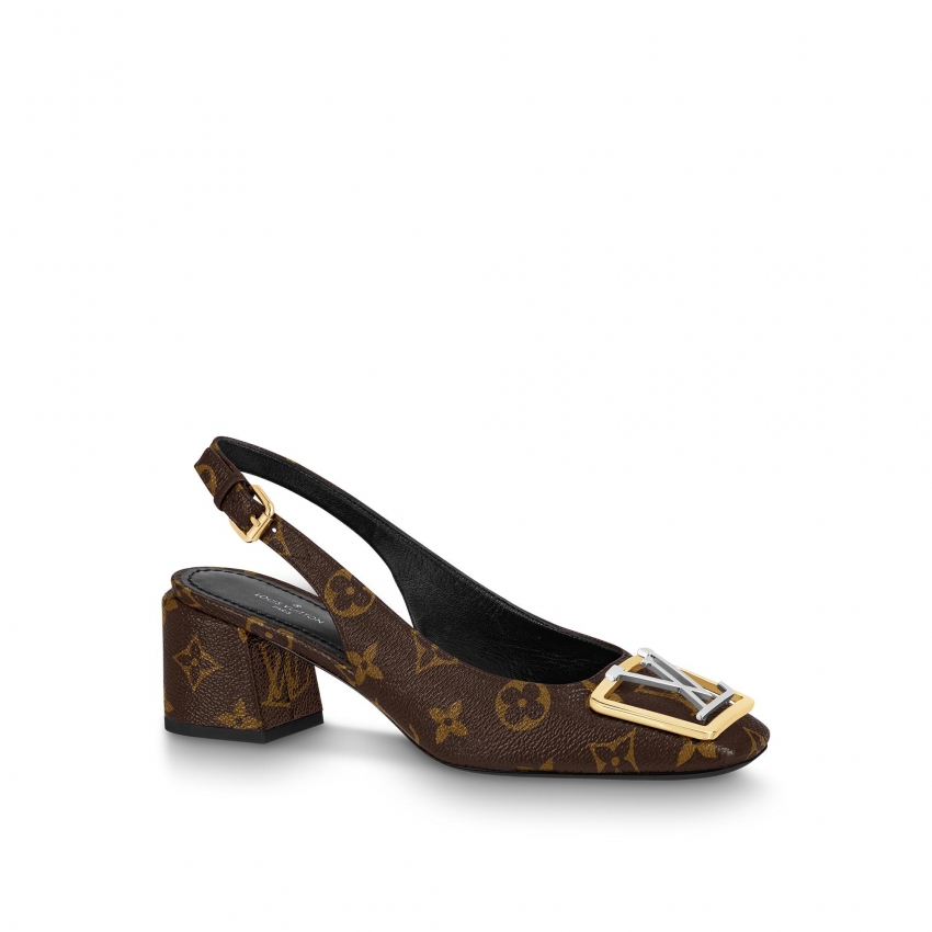 Louis Vuitton Madeleine Slingback Pump in Brown - Shoes 1A65O2