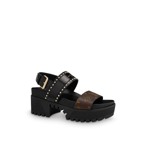 Louis Vuitton Laureate Platform Sandal in Black - Shoes 1A6654