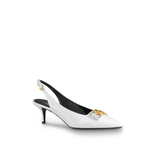 Louis Vuitton Insider Slingback Pump in White - Shoes 1A66CF