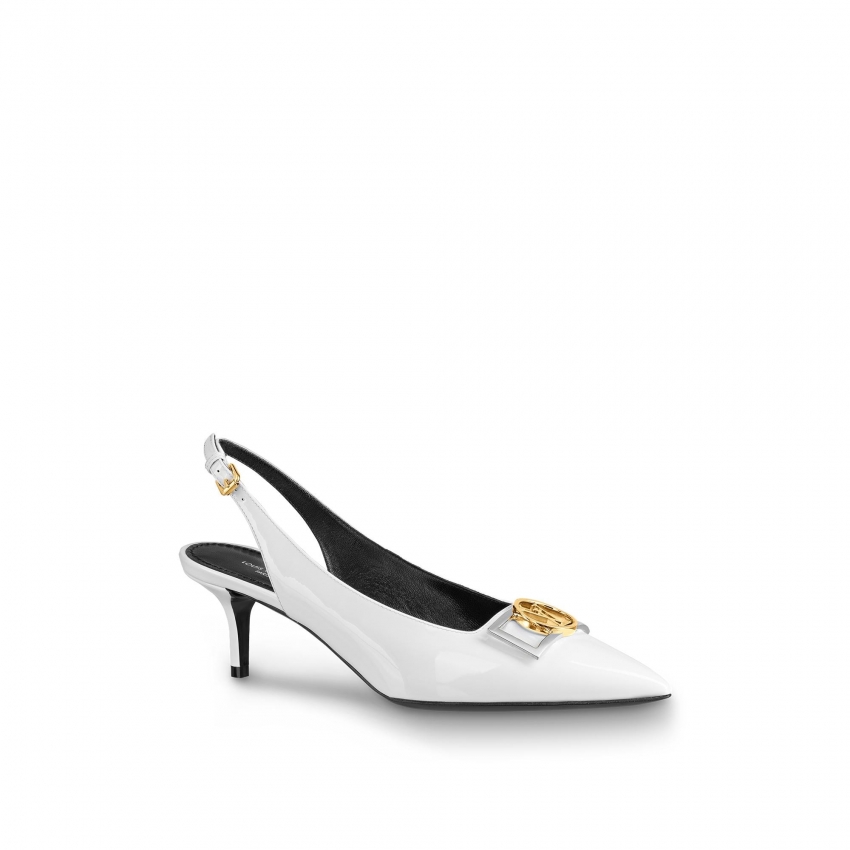 Louis Vuitton Insider Slingback Pump in White - Shoes 1A66CF