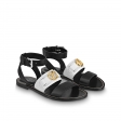 Louis Vuitton Academy Flat Sandal in Black - Shoes 1A66E3