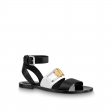 Louis Vuitton Academy Flat Sandal in Black - Shoes 1A66E3