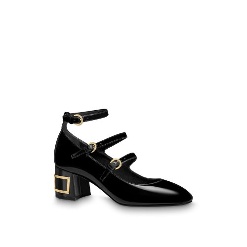 Louis Vuitton Bliss Multistrap Pump in Black - Shoes 1A66HT Louis Vuitton Bliss Multistrap Pump in Black - Shoes 1A66HT