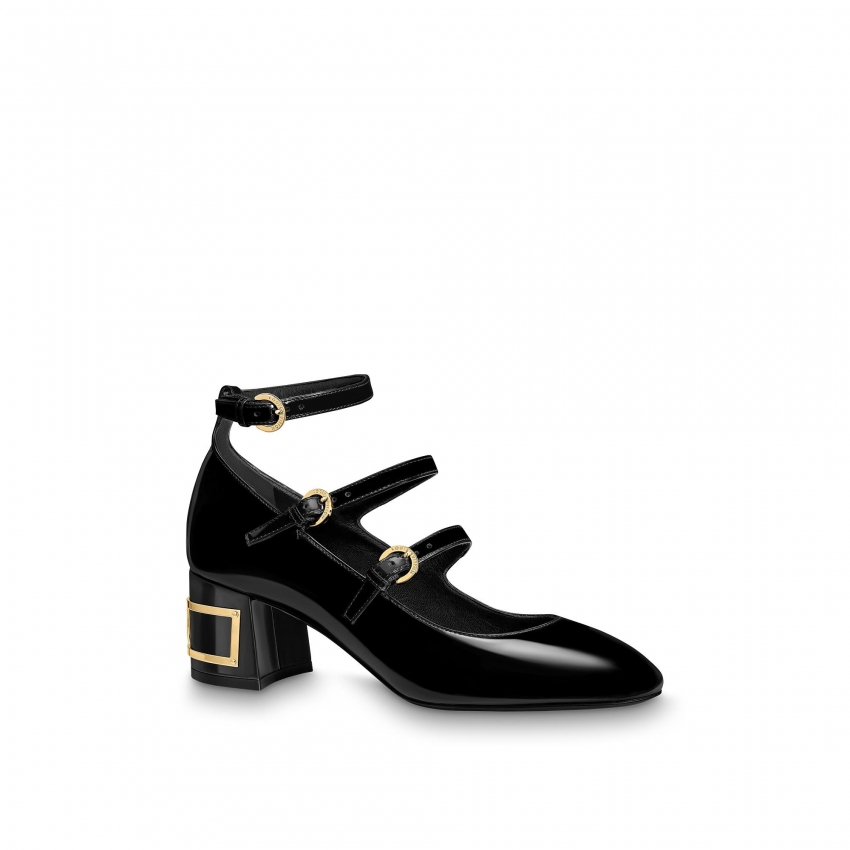 Louis Vuitton Bliss Multistrap Pump in Black - Shoes 1A66HT