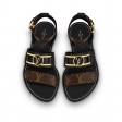 Louis Vuitton Academy Flat Sandal in Black - Shoes 1A6781