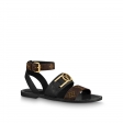 Louis Vuitton Academy Flat Sandal in Black - Shoes 1A6781 Louis Vuitton Academy Flat Sandal in Black - Shoes 1A6781