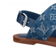 Louis Vuitton Starboard Flat Thong Sandal in Blue - Shoes 1A7RDP