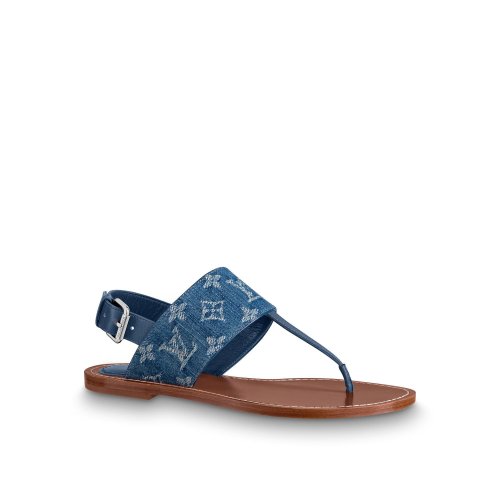 Louis Vuitton Starboard Flat Thong Sandal in Blue - Shoes 1A7RDP