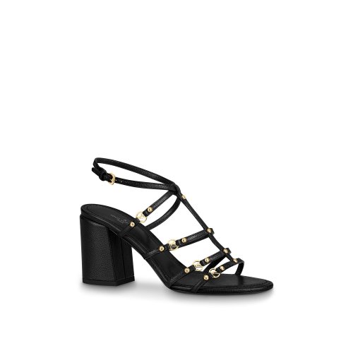 Louis Vuitton Roma Sandal in Black - Shoes 1A869F