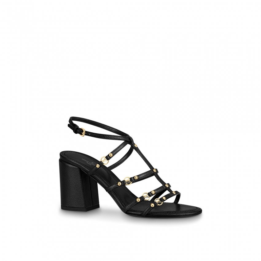 Louis Vuitton Roma Sandal in Black - Shoes 1A869F