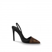 Louis Vuitton Cherie Slingback Pump in Black - Shoes 1A86GX