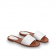 Louis Vuitton Lock It Flat Mule in White - Shoes 1A873O