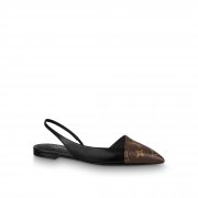 Louis Vuitton Cherie Flat Slingback Ballerina in Black - Shoes 1A87GR