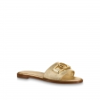 Louis Vuitton Lock It Flat Mule in Gold - Shoes 1A87ZJ