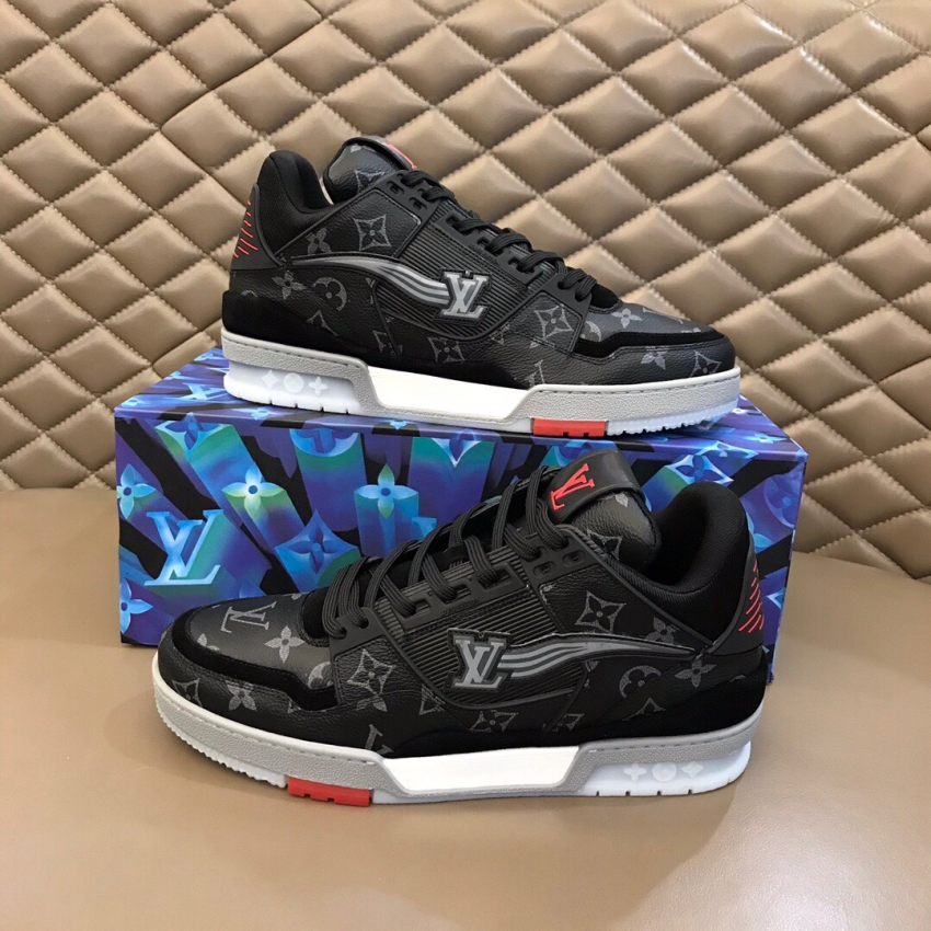 Louis Vuitton Monogram Canvas LV TRAINER SNEAKER 1A8AA8 Monogram Eclipse