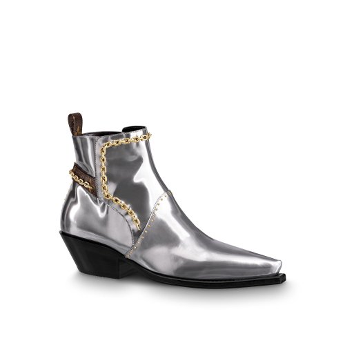Louis Vuitton Matador Ankle Boot in Silver - Shoes 1A8D26