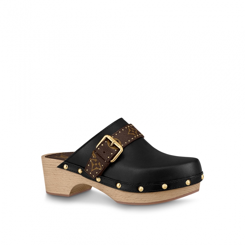 Louis Vuitton Cottage Clog Mule in Black - Shoes 1A8FZB