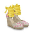 Louis Vuitton Starboard Wedge Espadrille in Rose - Shoes 1A8GLE