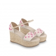 Louis Vuitton Starboard Wedge Sandal in Rose - Shoes 1A8GP5