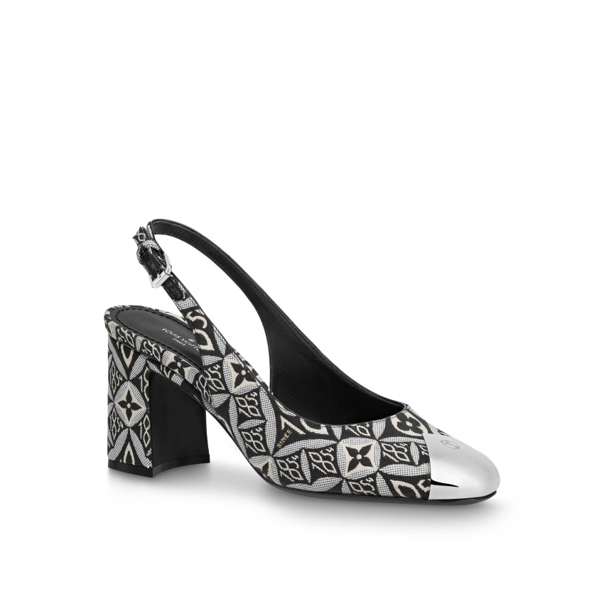 Louis Vuitton Since 1854 Louise Slingback Pump in Grey - Shoes 1A8KMV