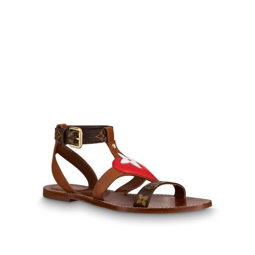 Louis Vuitton Game On Playful Flat Sandal in Brown - Shoes 1A8MP1