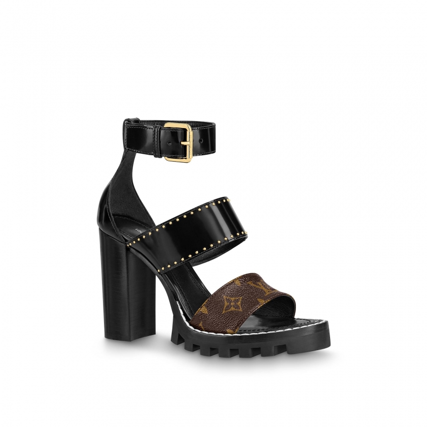 Louis Vuitton Star Trail Sandal in Black - Shoes 1A8N6Z